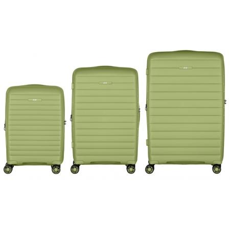 Набір валіз на колесах 2E Aero 3 в 1 (S,M,L) (2E-SPP-AERO-SET3-MG) olive-green