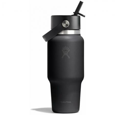 Термопляшка Hydro Flask Wide Flex Straw Travel Bottle 0.7L (W24FS001) black